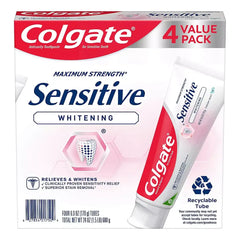 Colgate Sensitive Whitening Toothpaste, Cavity Protection Mint Toothpaste Gel, 4 pk./6 oz - USA MEGA SHOP