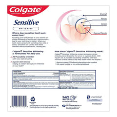 Colgate Sensitive Whitening Toothpaste, Cavity Protection Mint Toothpaste Gel, 4 pk./6 oz - USA MEGA SHOP