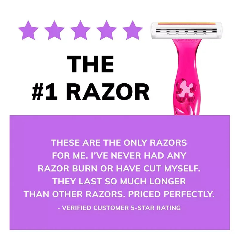 BIC Soleil Simply Smooth Disposable Razor, 3 Blade Womens Razors, 16 ct. - USA MEGA SHOP