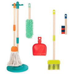 B. Toys Clean 'n' Play Wooden Cleaning Toy Set - USA MEGA SHOP