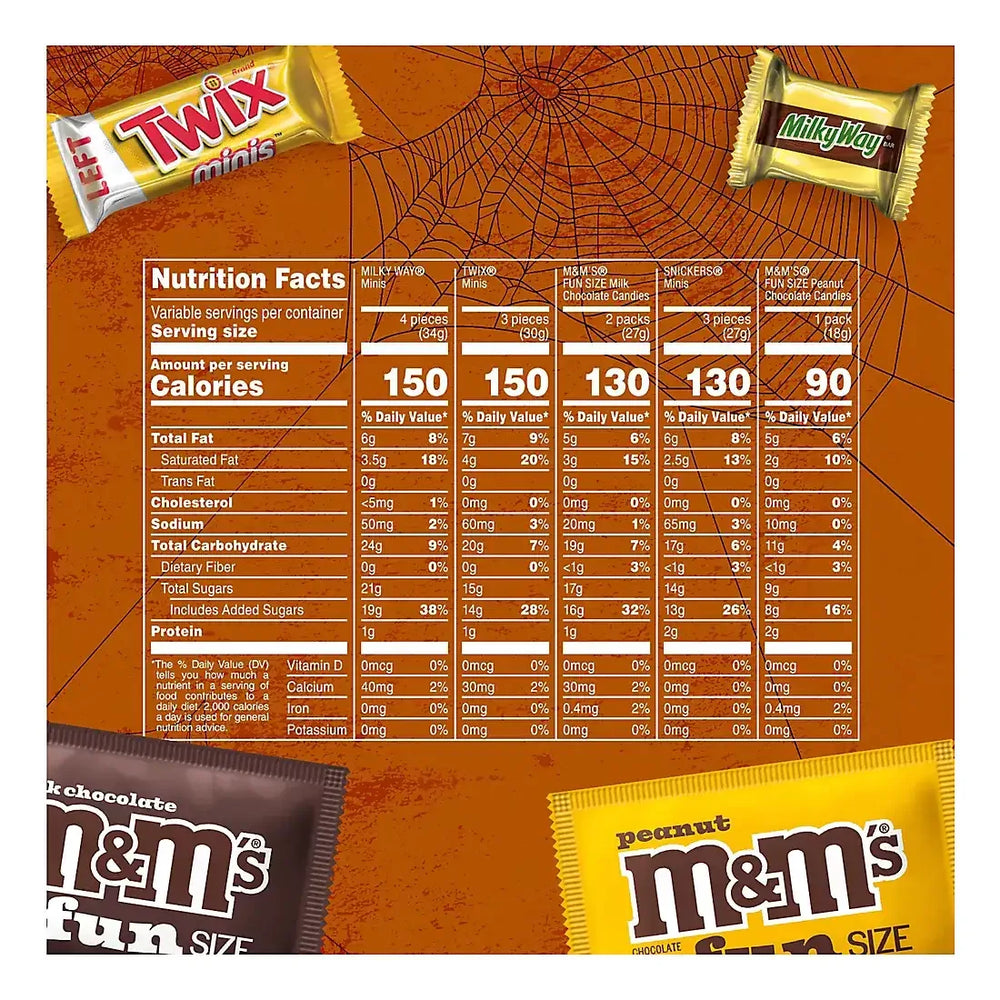 M&M's, Snickers & More Chocolate Halloween Candy Variety Bag, 110 ct. - USA MEGA SHOP