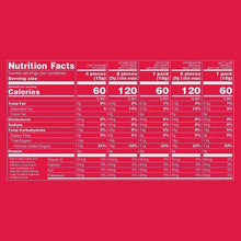 Halloween candy variety pack Nutrition Facts table with serving and calorie details