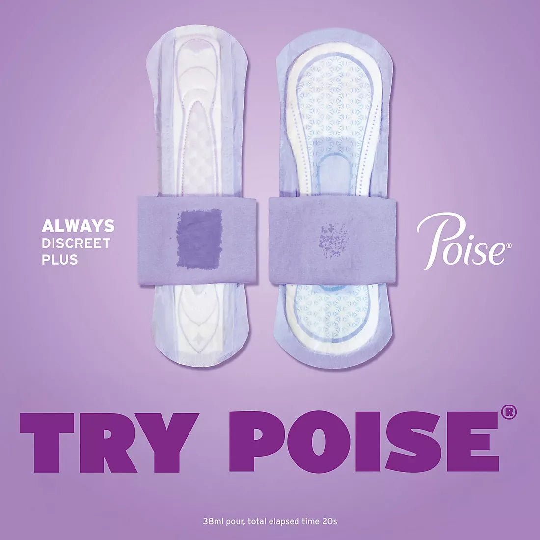 Poise Incontinence & Postpartum Pads for Bladder Leaks, 6 Drop Ultimate Absorbency, Long Length, 120 ct. - USA MEGA SHOP