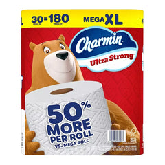 Charmin Ultra Strong Mega XL Toilet Paper, 30 pk./330 sheets per roll - USA MEGA SHOP