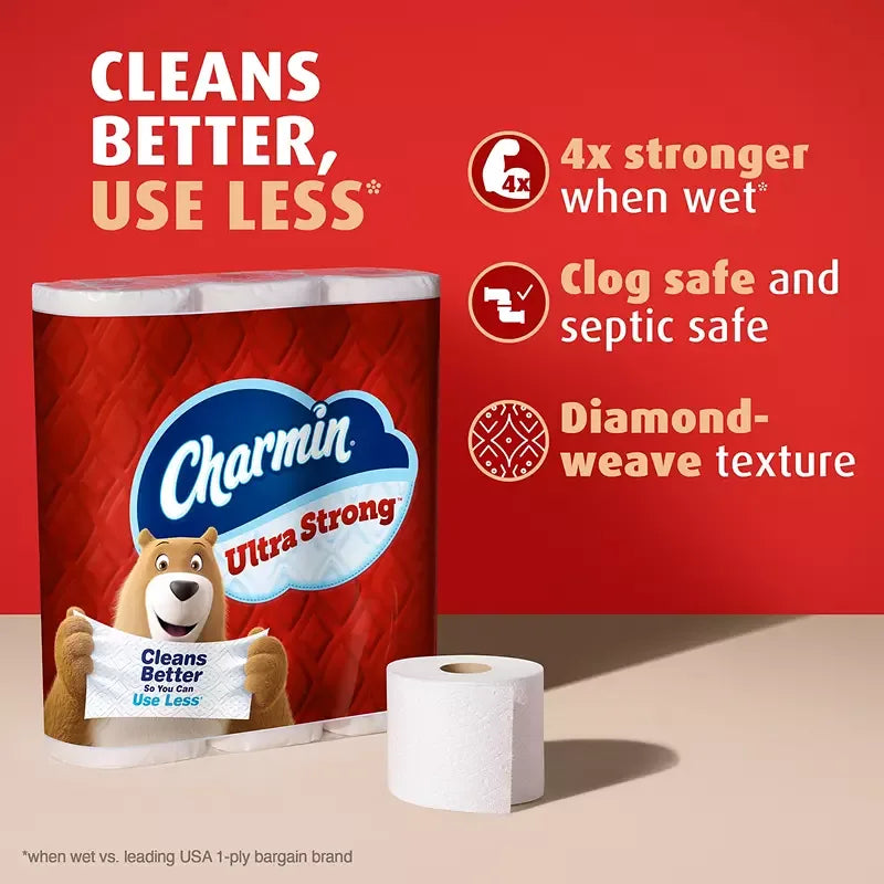 Charmin Ultra Strong Mega XL Toilet Paper, 30 pk./330 sheets per roll - USA MEGA SHOP