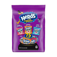 Purple Nerds gummy clusters Halloween candy bag, 75 count, with mixed flavor varieties