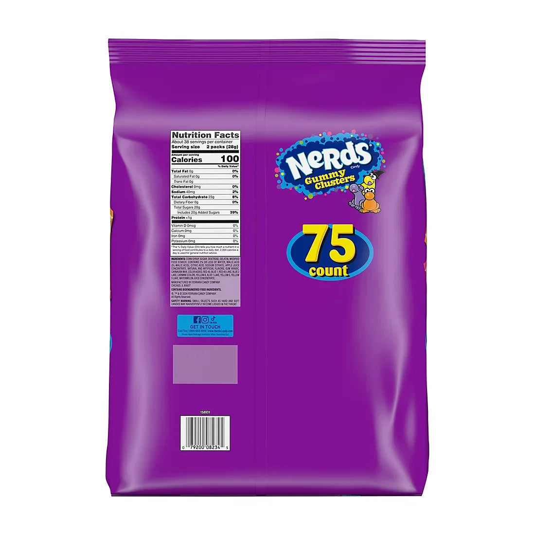 Halloween Nerds Gummy Clusters, 75 ct. - USA MEGA SHOP