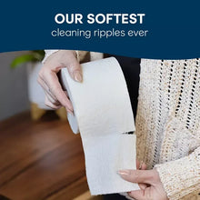 Cottonelle Ultra Comfort toilet paper rolls held by hands