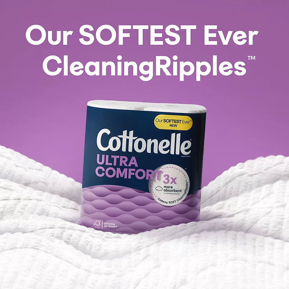 Cottonelle Ultra Comfort Mega+ Toilet Paper, 36 pk./269 sheets per roll - USA MEGA SHOP