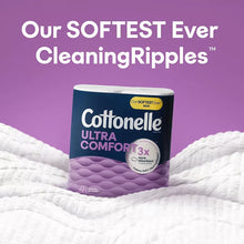 Cottonelle Ultra Comfort toilet paper package on soft white tissue