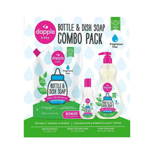Dish soap combo pack with two pink-pump refill bottles, fragrance-free