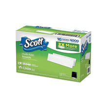 Multi-fold paper towel case, green box with 16 packs and 2X more towels