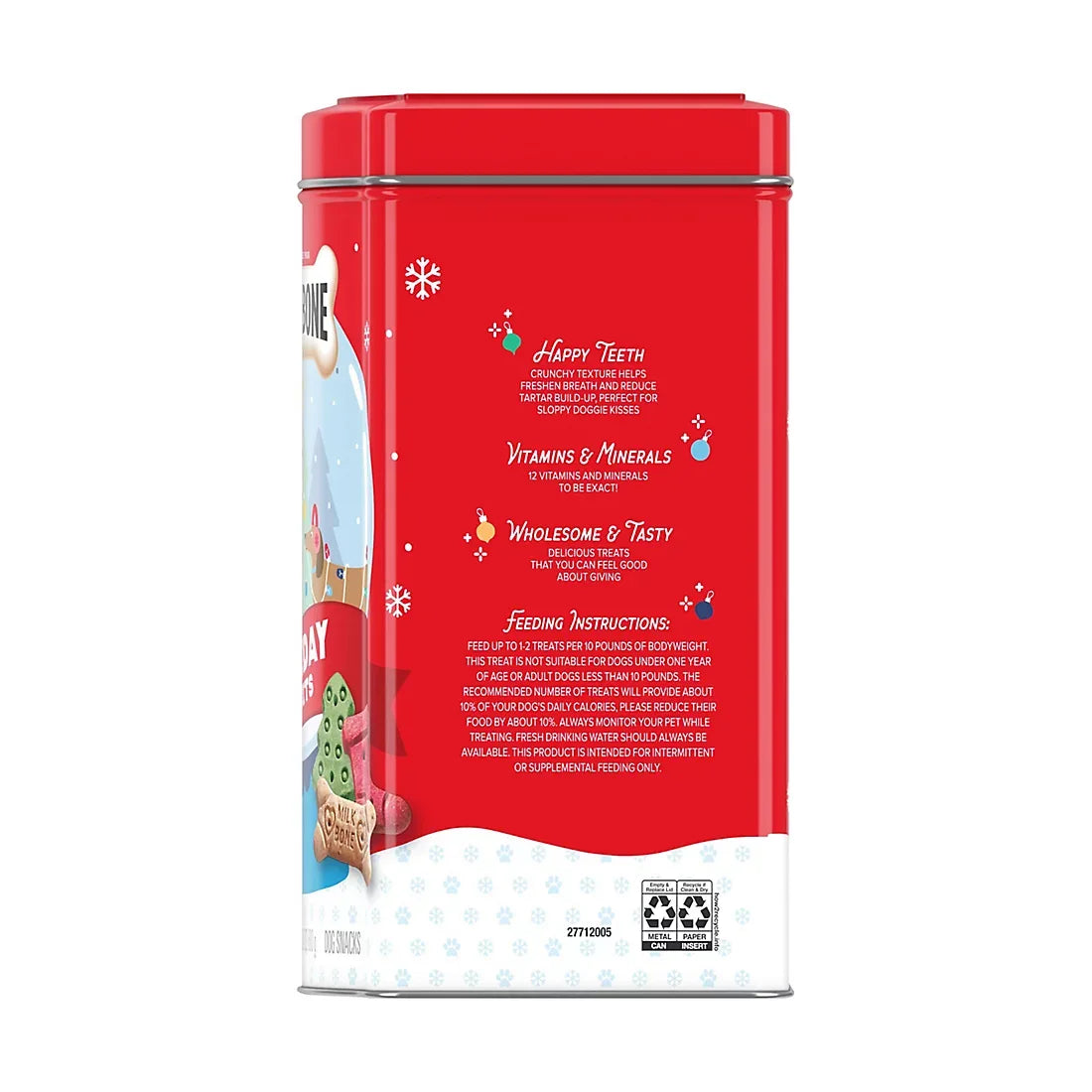 Milk-Bone Holiday Dog Treats, 24 oz. Collectible Tin - USA MEGA SHOP