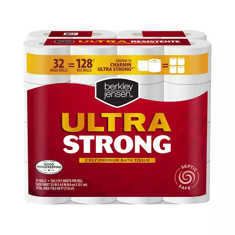 Berkley Jensen Ultra Strong Bath Tissue, 32 pk./224 sheets per roll