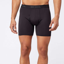 Men's black boxer briefs, 32 COOL waistband, smooth mesh comfort fit
