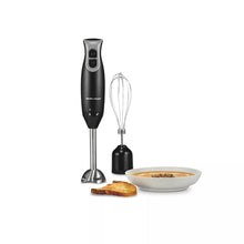 Immersion blender with whisk attachment and stainless shaft