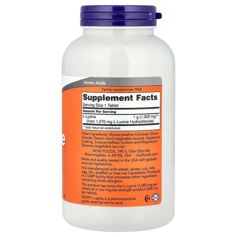 NOW Foods, L-Lysine - USA MEGA SHOP
