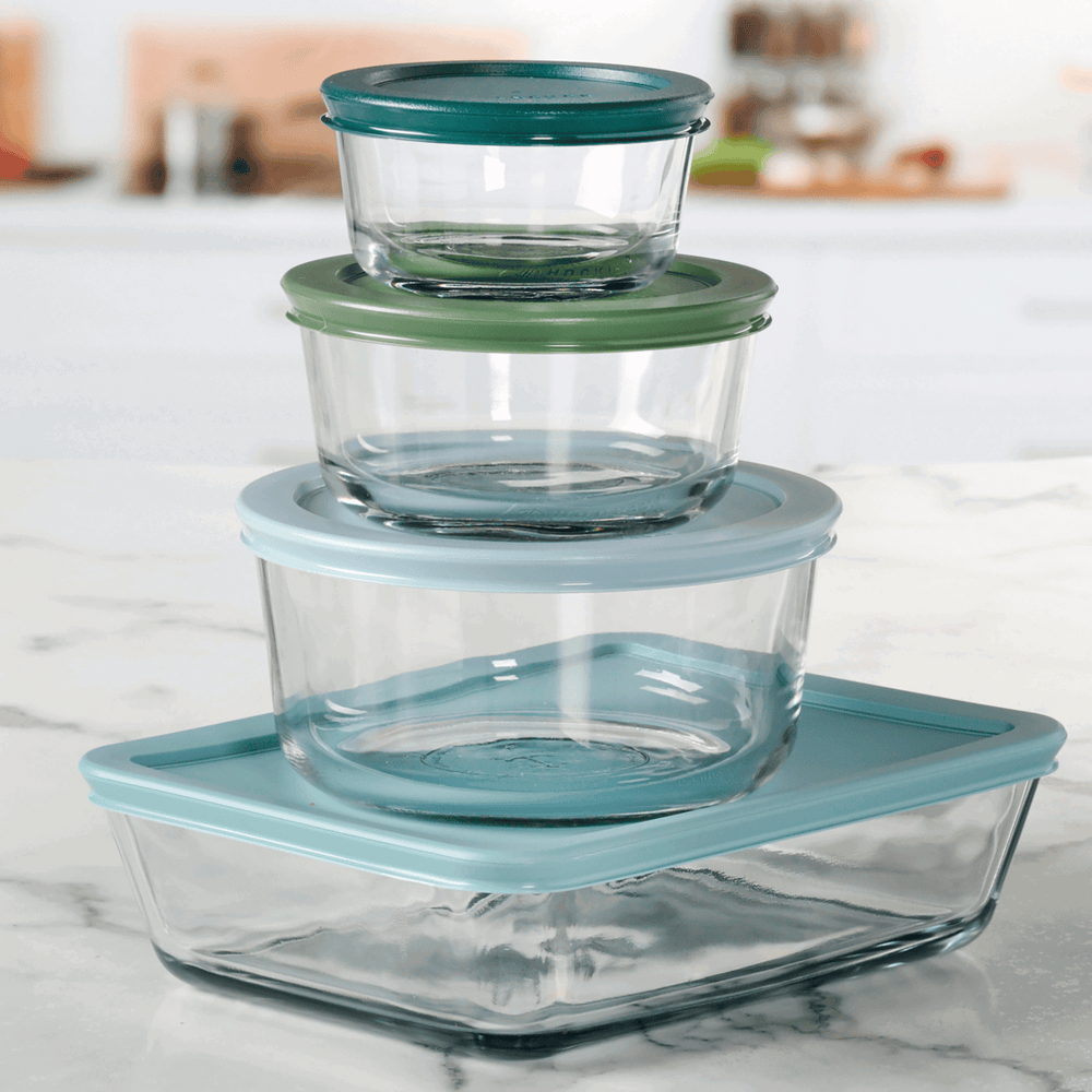 Anchor Hocking 32-Piece Glass Food Storage Containers with Colorful BPA-Free Lids