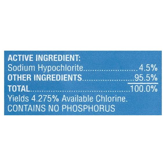 Great Value Concentrated Low Splash Bleach Regular, 121 floz - USA MEGA SHOP