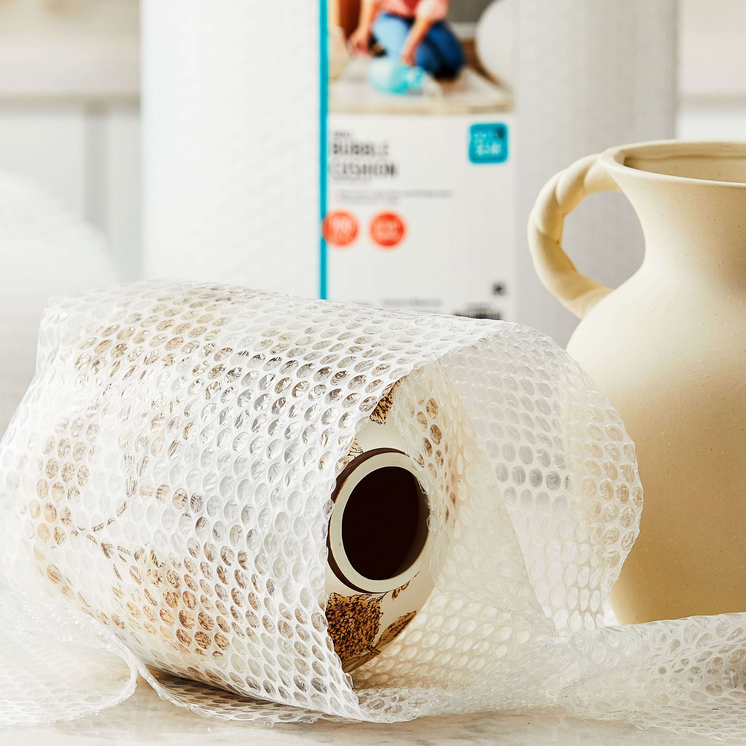 Pen+Gear 12" x 100' 3/16" Bubble Wrap Roll, Small Bubbles