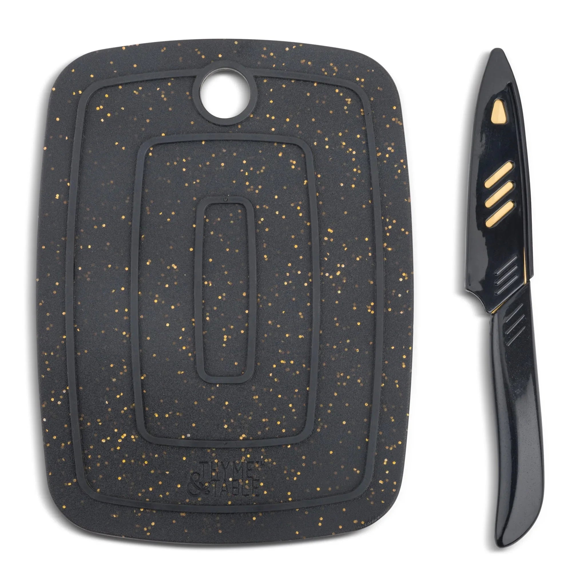 Thyme & Table Bar Board with Knife, 2-Piece Set - USA MEGA SHOP