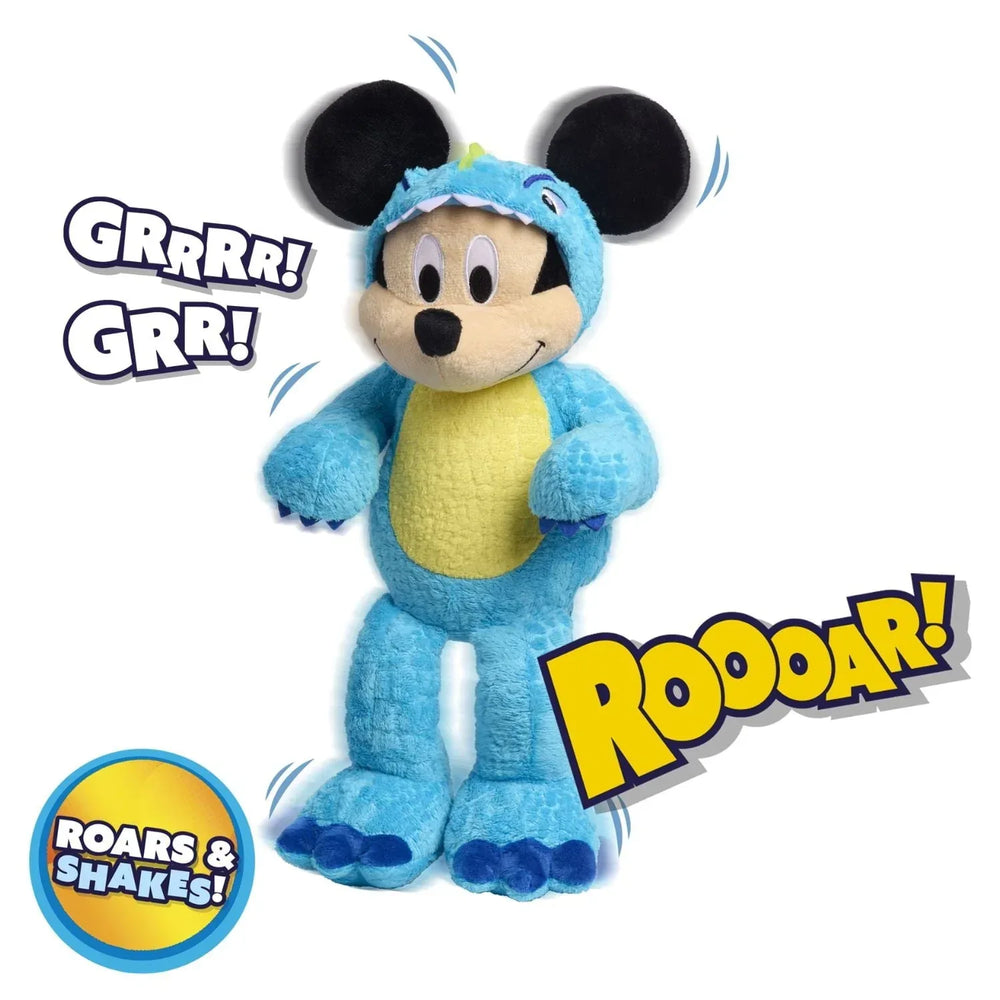Silly Roaring Mickey Mouse, Interactive Roaring and Moving Feature 12 Inch Plush, for Boys and Girls Ages 3 and up - USA MEGA SHOP