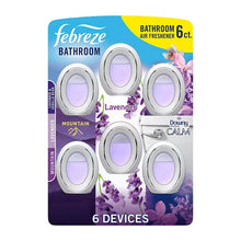 Febreze bathroom air freshener 6-pack with lavender & Downy Calm inserts