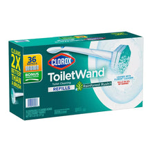 Disposable toilet cleaner refill pack with bonus handle, 36 pads, teal box
