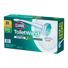 Disposable toilet cleaner refill pack, 36 pads, teal box with ToiletWand tube