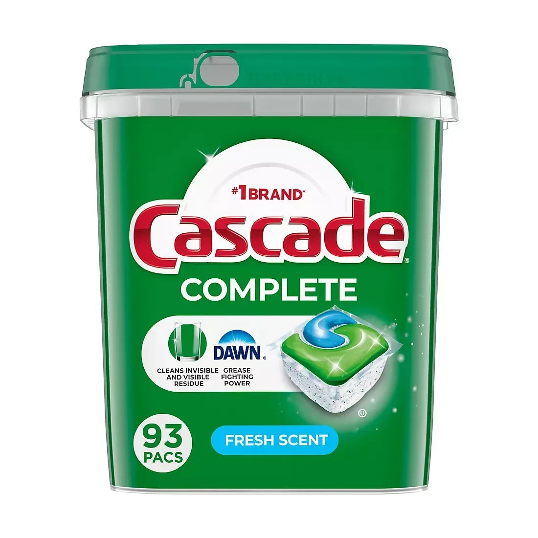 Cascade Complete Dishwasher Pods, Detergent & Soap - Fresh Scent, 93 ct.