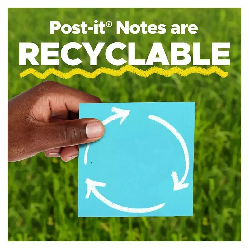 Post-it Super Sticky Notes, 4" x 6", Supernova Neons Collection, Lined