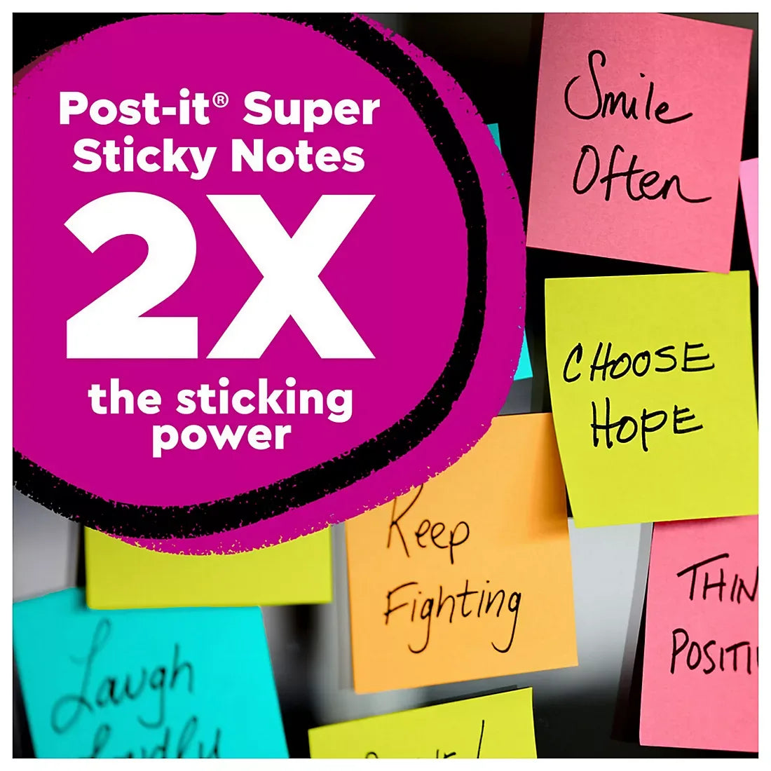 Post-it Super Sticky Notes, 4" x 6", Supernova Neons Collection, Lined - USA MEGA SHOP