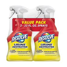 Resolve urine destroyer spray value pack, 2 bottles, 32 fl oz each
