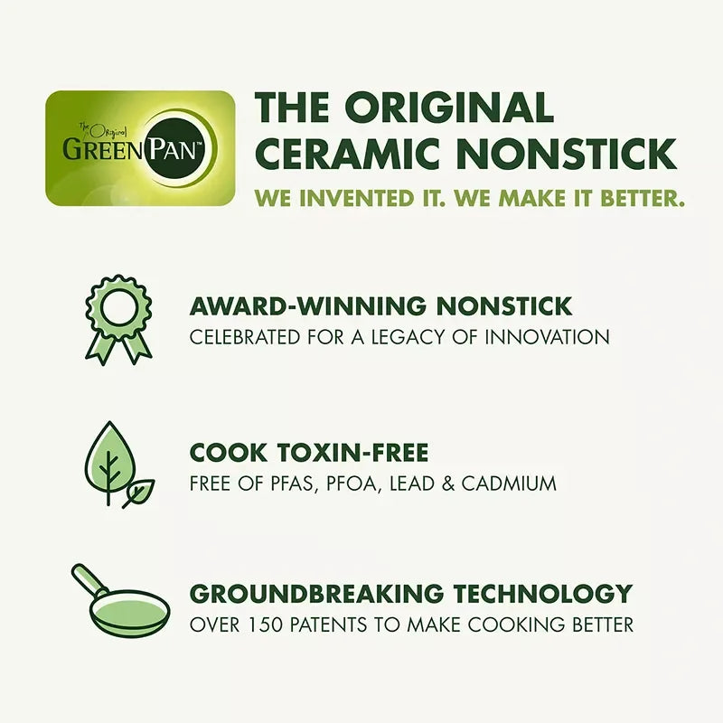 GreenPan Rio 10-Pc. Cookware Set - Taupe - USA MEGA SHOP