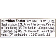 McCormick Perfect Pinch Lemon & Pepper Nutrition Facts label with serving size details