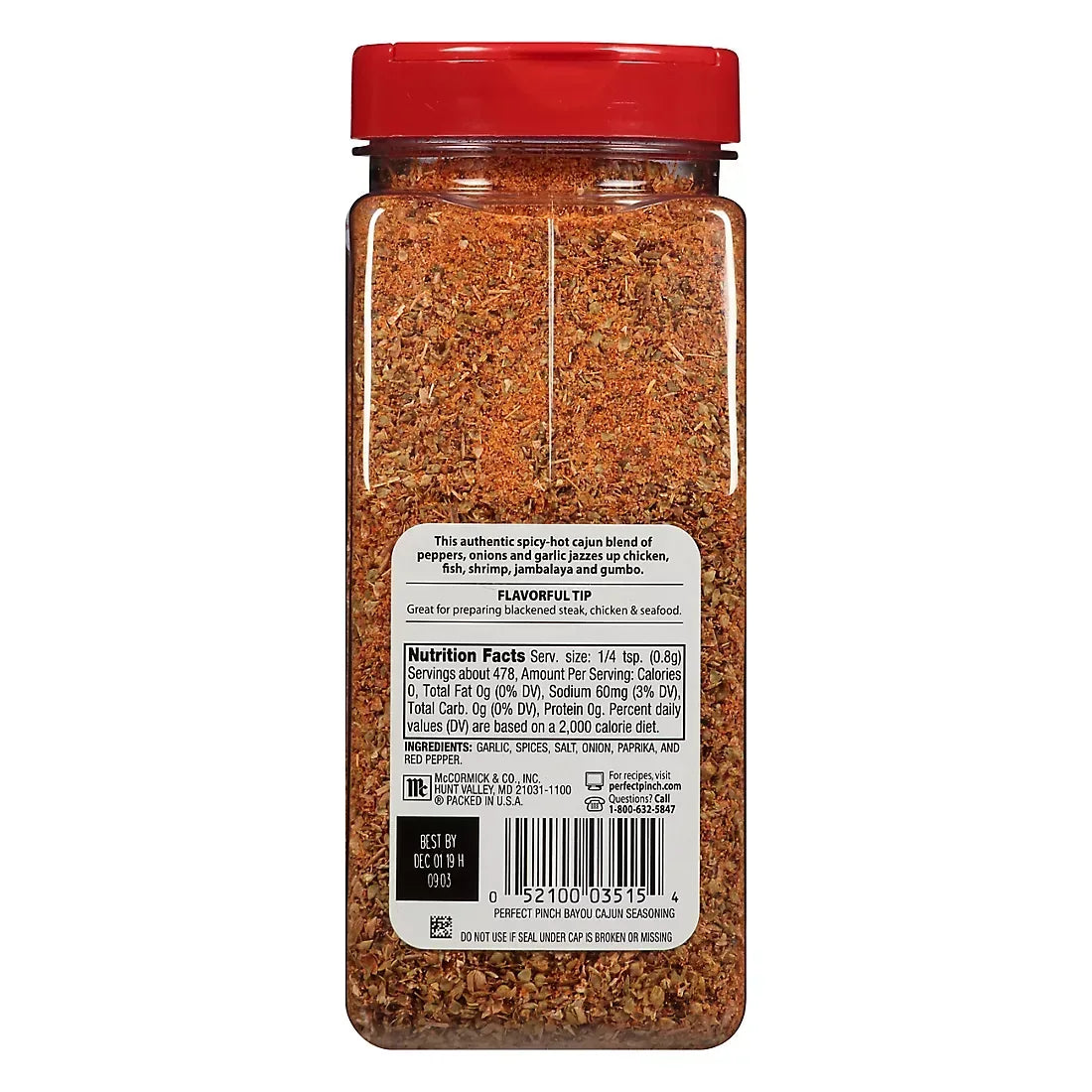 McCormick Perfect Pinch Bayou Cajun Seasoning, 13.5 oz. - USA MEGA SHOP