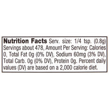 Nutrition facts panel for Cajun seasoning: 1/4 tsp, calories 0, sodium 60 mg