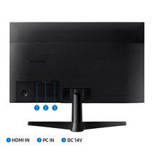 24-inch LED monitor back with HDMI in, PC in, DC 14V ports