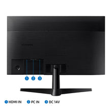 Samsung 24-inch LED monitor rear ports: HDMI IN, PC IN, DC 14V