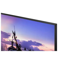 Samsung 24-inch LED monitor close-up of top bezel and screen edge