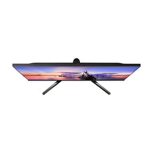 Samsung 24-inch LED monitor with black stand, side profile view