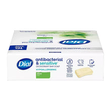 Antibacterial & sensitive deodorant bar soap carton showing features and bar count