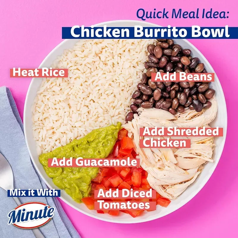 Minute White Rice Cups, 8 pk./4.4 oz. - USA MEGA SHOP