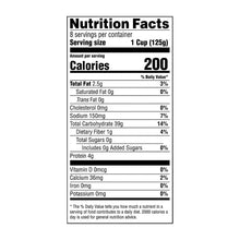 Minute white rice cups nutrition facts panel with 1 cup serving size and 200 calories
