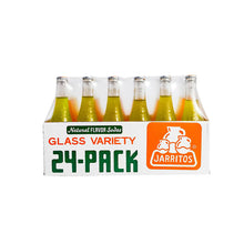 Jarritos glass soda 24-pack variety carrier with assorted bottles