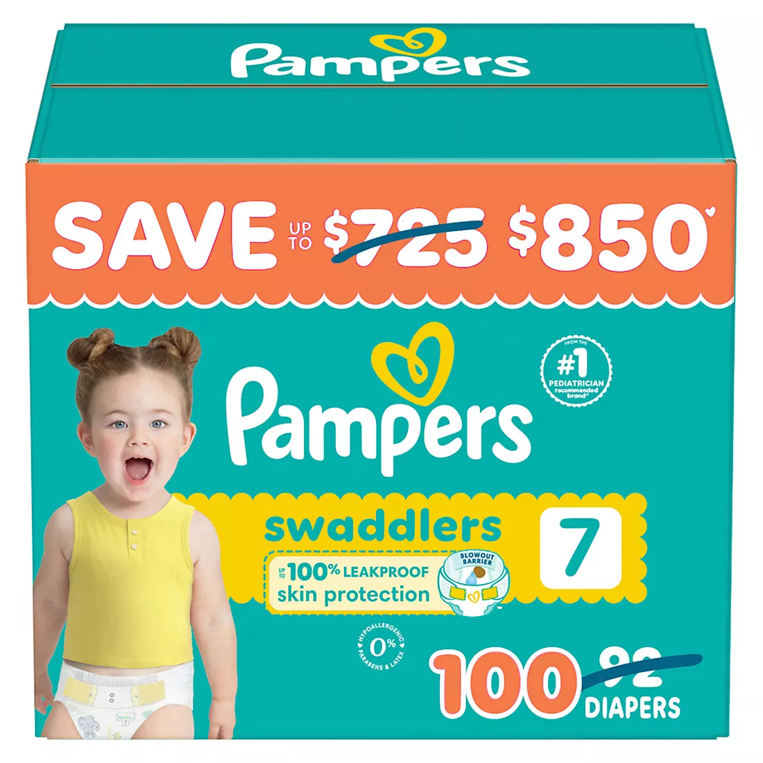 Pampers Swaddlers Ultra-Absorbent Baby Diapers (Select Size)