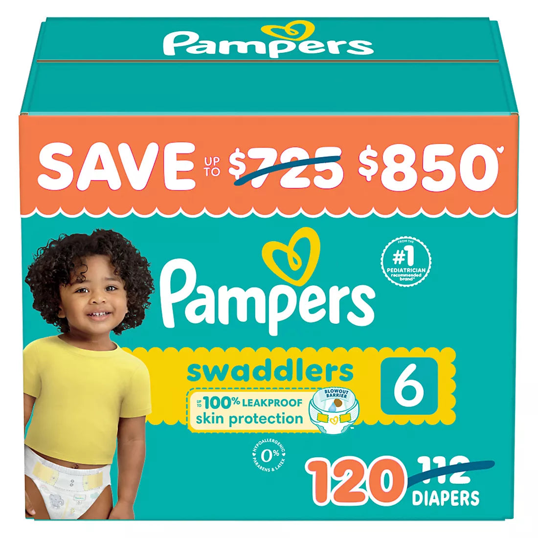 Pampers Swaddlers Ultra-Absorbent Baby Diapers (Select Size)