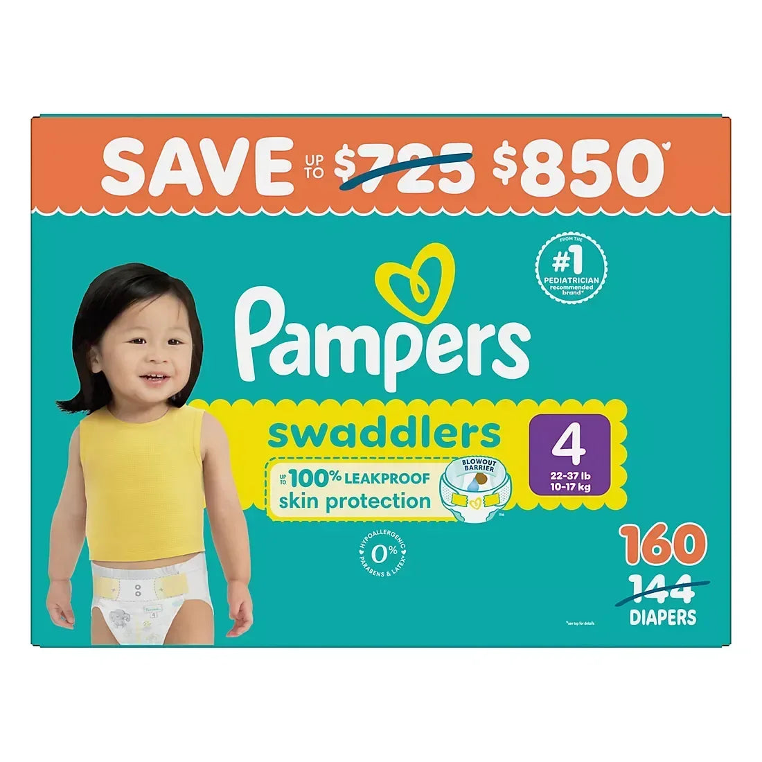 Pampers Swaddlers Ultra-Absorbent Baby Diapers (Select Size)