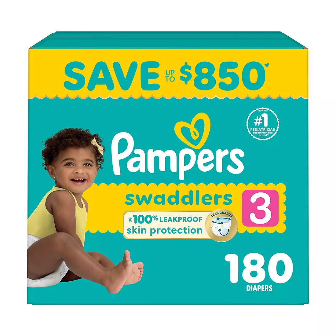 Pampers Swaddlers Ultra-Absorbent Baby Diapers (Select Size)