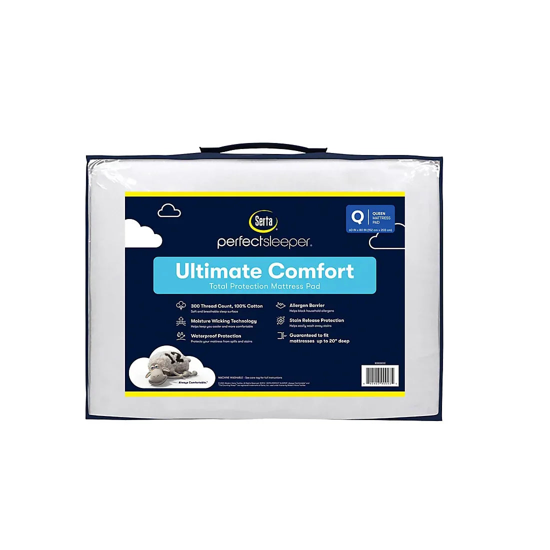 Serta Perfect Sleeper Ultimate Comfort Queen-Size Mattress Pad - USA MEGA SHOP